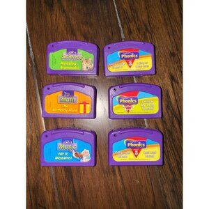 Bundle of 6 Leap Frog LeapPad Phonics Music Science Reading Cartridges